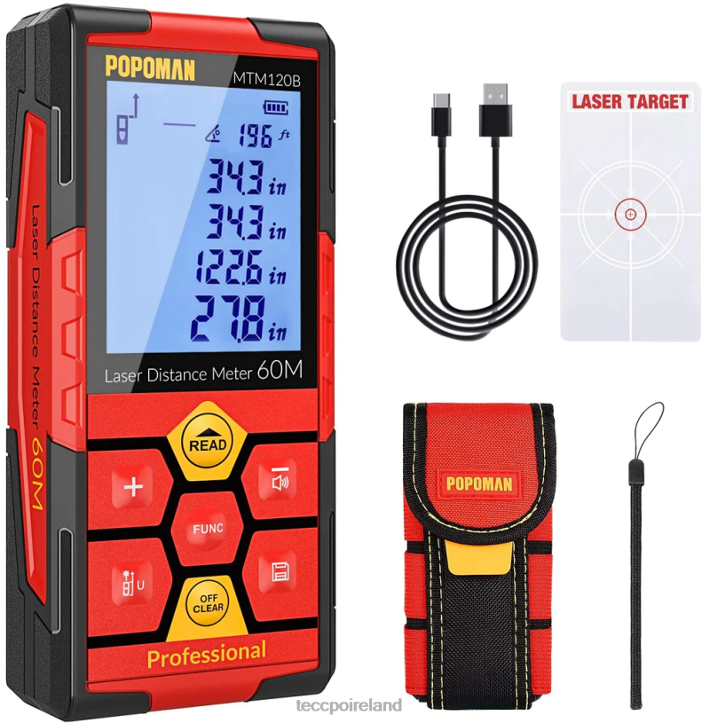 TECCPO Other Collections POPOMAN Laser Measure Rechargeable B40ZN38  [B40ZN38] : TECCPO Cordless Power Tools